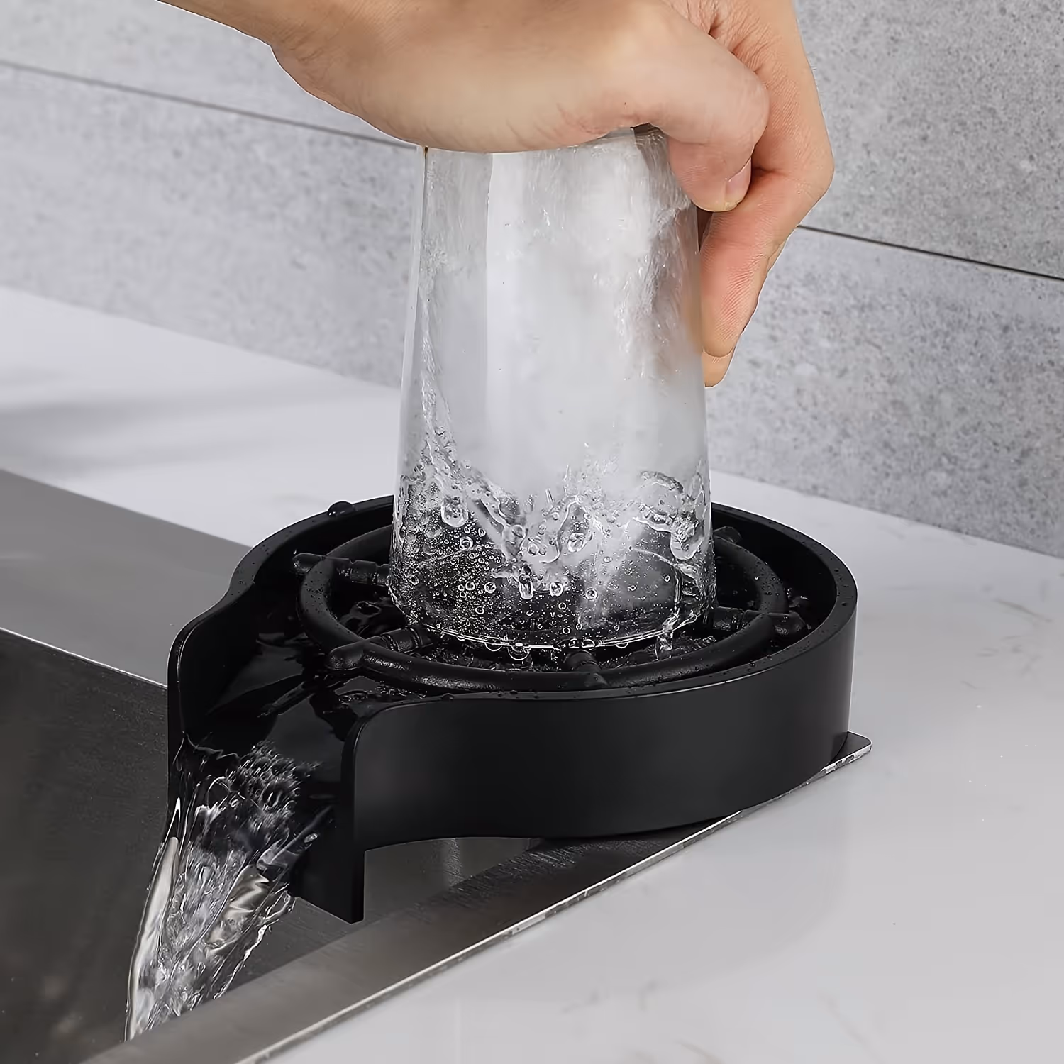 Arrowvigor automatic cup washer in use - innovative home gadget